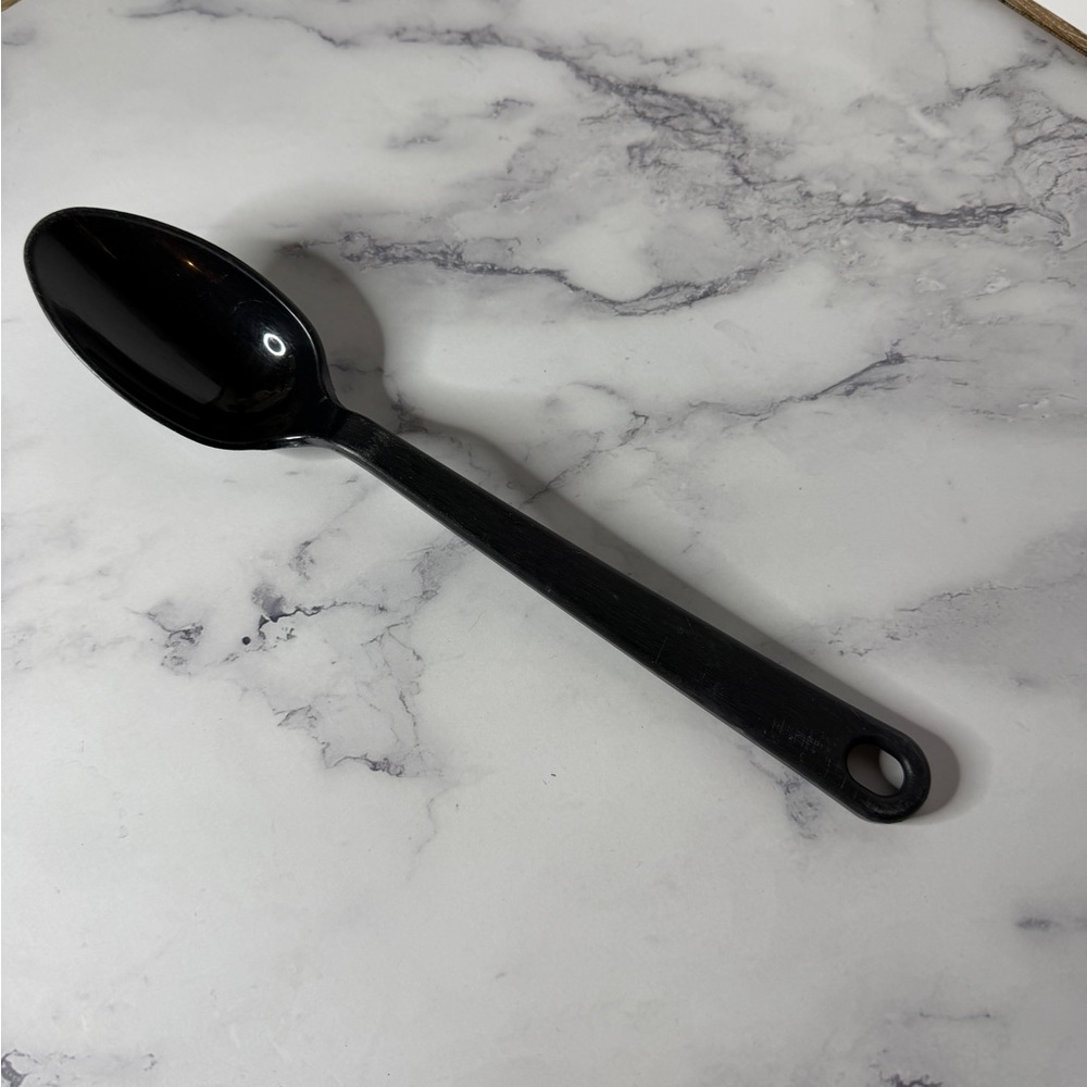 Vintage Tailor Made Black Serving Spoon | Made in USA
